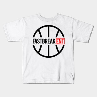 Fastbreak ENT Official Logo (Black) Kids T-Shirt